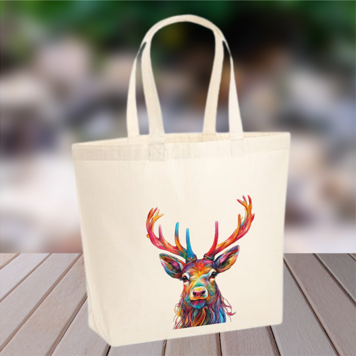 Higland Stag Design Tote Bag by Galloway Crafts